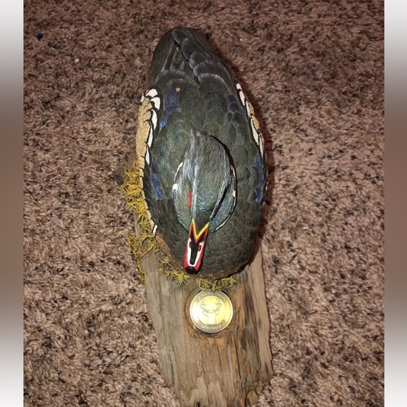 Whitetails unlimited wood duck sculpture - Picture 2 of 9